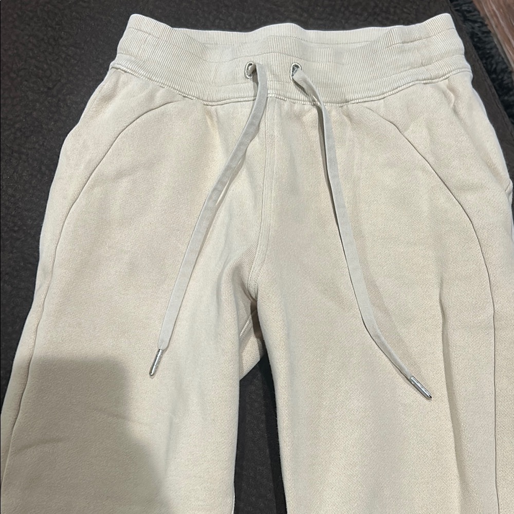 lululemon athletica Cream Track Pants